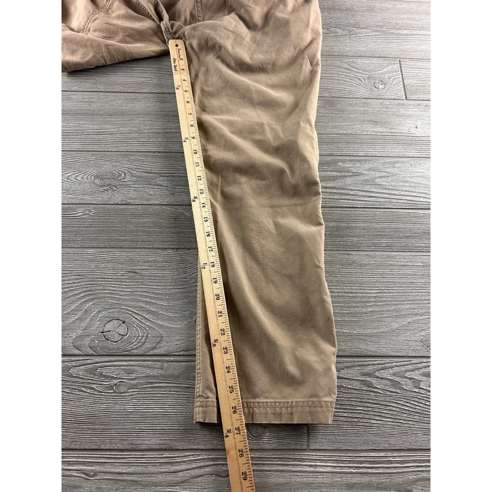 Stio Rivet Canvas Pants Mens 32x32 Tan Brown Stretch Articulated Knee Outdoor